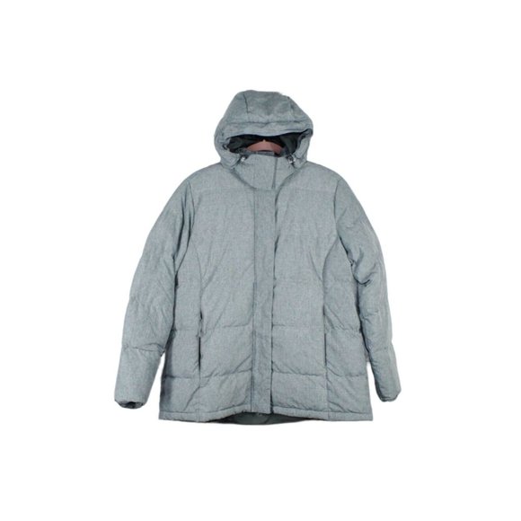 LL Bean Heather Gray Ultrawarm Down Winter Jacket Size L - Picture 1 of 9